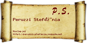 Peruzzi Stefánia névjegykártya